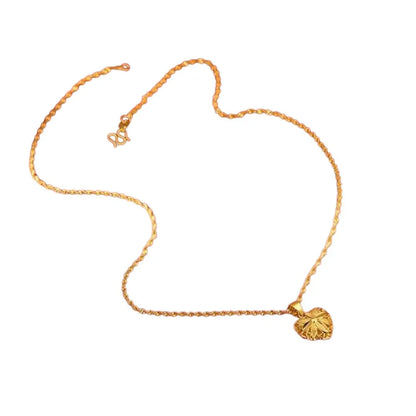 Gold Heart Necklace for Women – Elegant Love Pendant Jewelry