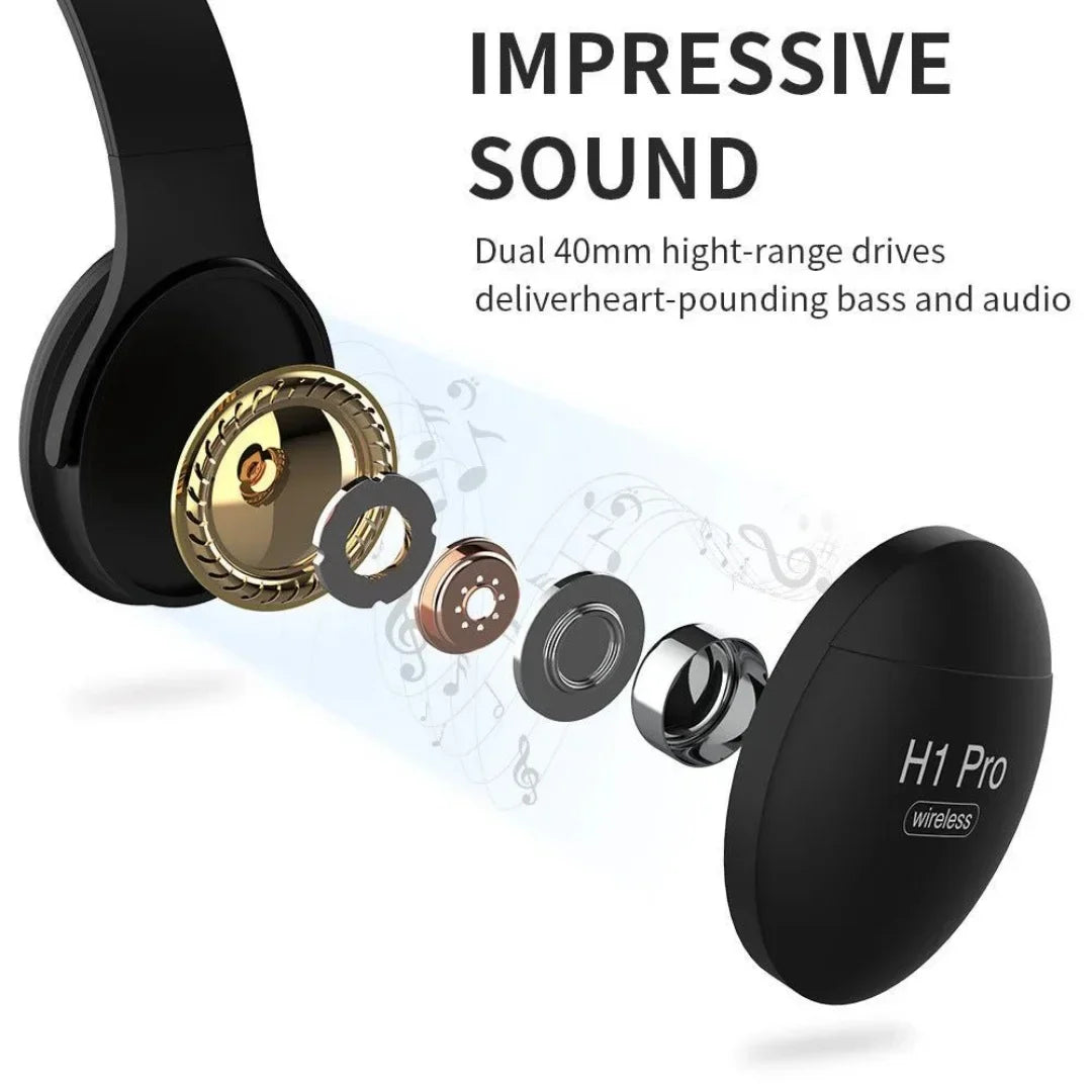 Wireless Bluetooth Headset – HD Sound, Noise Reduction & Long Battery Life